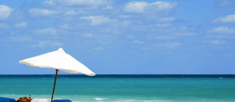 Plage sable blanc - Cancun - Quintana Roo - Mexique