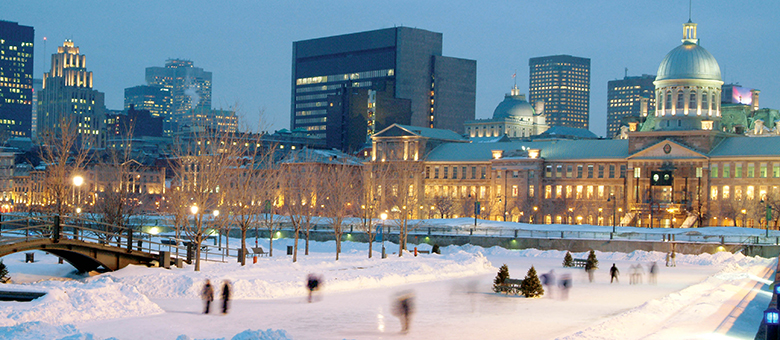 Patinoire du Bassin Bonsecours -  Montréal - Québéc - Canada