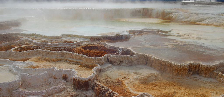 Mammoth Hot Springs - Yellowstone – Wyoming - Etats-Unis Ouest