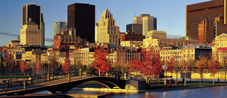 Centre ville vu du Vieux- Port – Montréal – Québec - Canada
